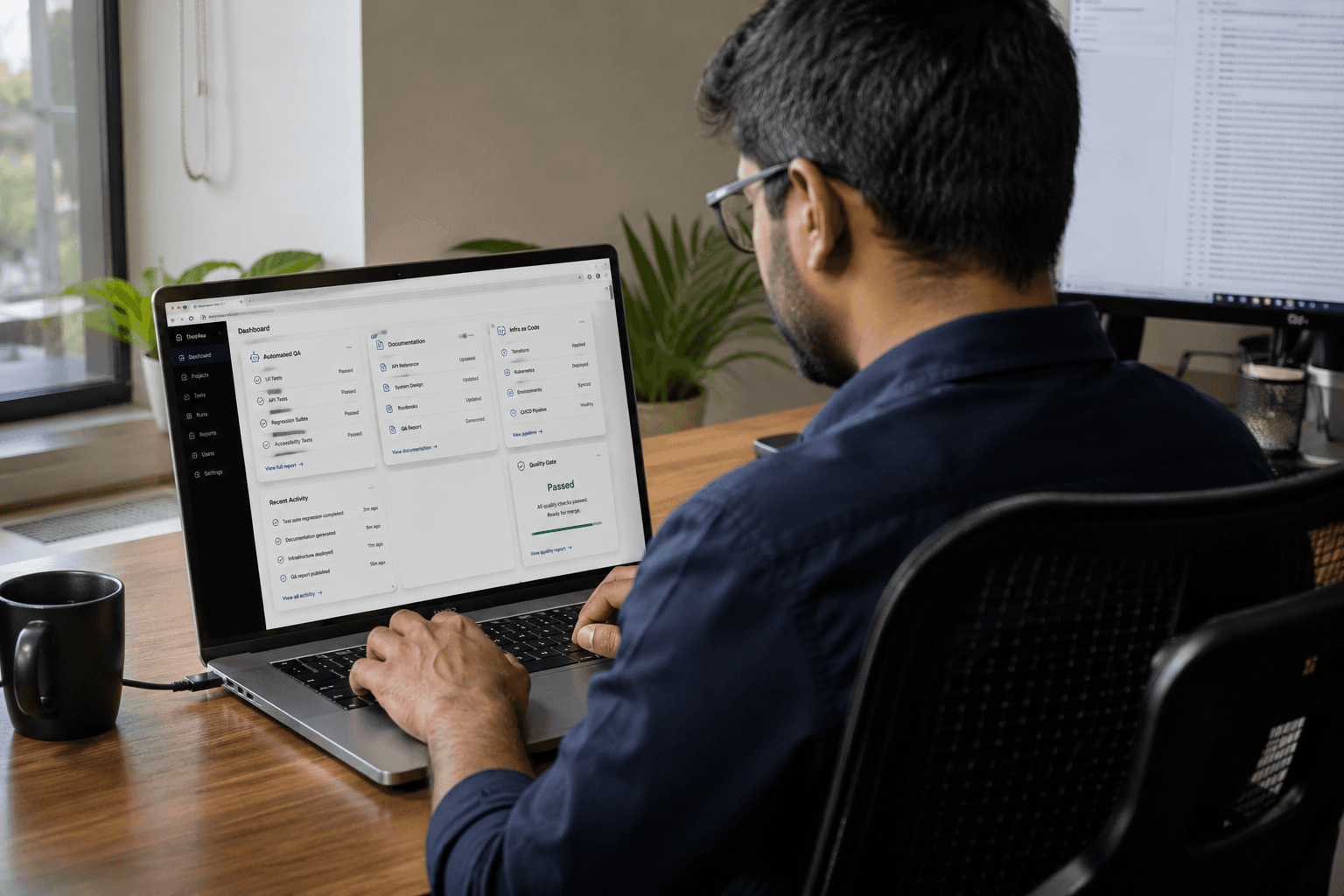 A ProductSquads engineer working across QA, documentation and infrastructure dashboards